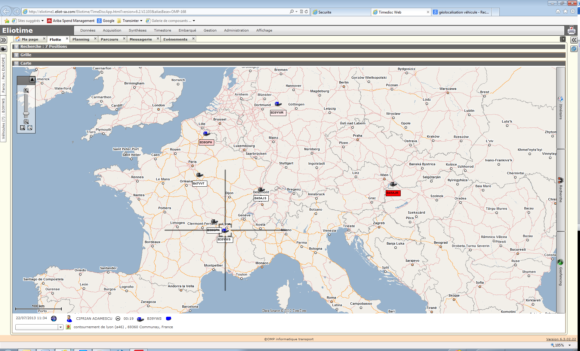 Geolocalisation europe